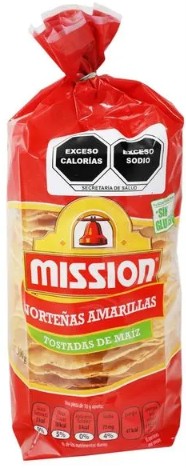 Tostada amarilla norteña Mission 300 g
