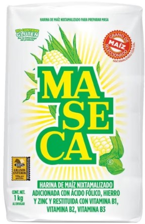 Harina de maíz Maseca nixtamalizado 1 kg
