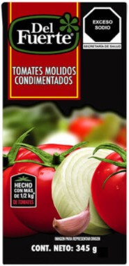 Tomates molidos Del Fuerte condimentado 345 g