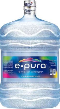 Agua Epura 20 l únicamente envase
