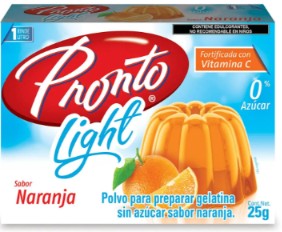 Gelatina Pronto Light Sabor Naranja 25g