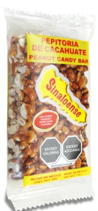 Palanqueta - pepitoria de cacahuate sinaloense, 40g