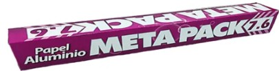 Papel Aluminio Metapack 25 Grs X 30 Cm Ancho 1 Pzs