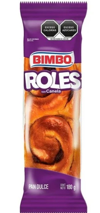 Roles Bimbo sabor canela 180 g