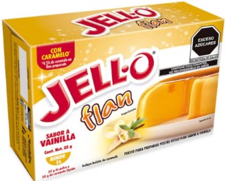Flan Jello-o sabor Vainilla Caramelo 85g